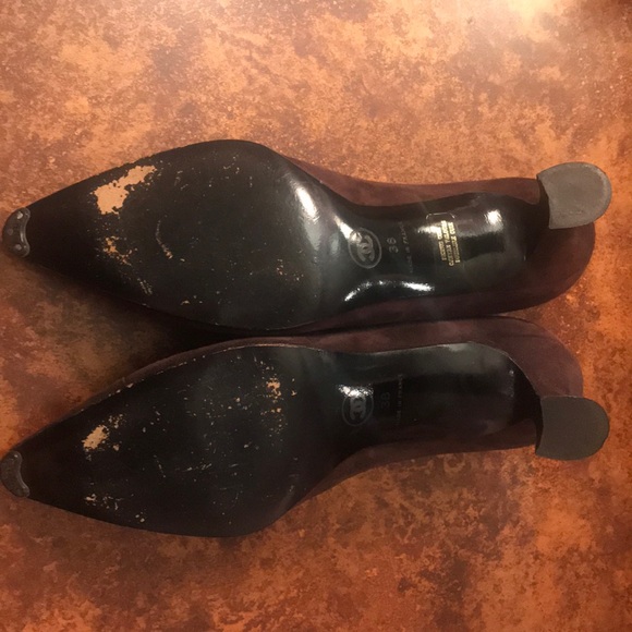 Vintage Chanel kitten suede, kitten heels - Picture 2 of 4